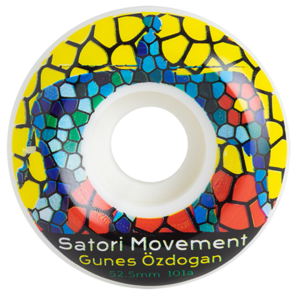 Satori Wheels 52.5mm Ozdogan Stain Glass Conical 80b ruedas de skate
