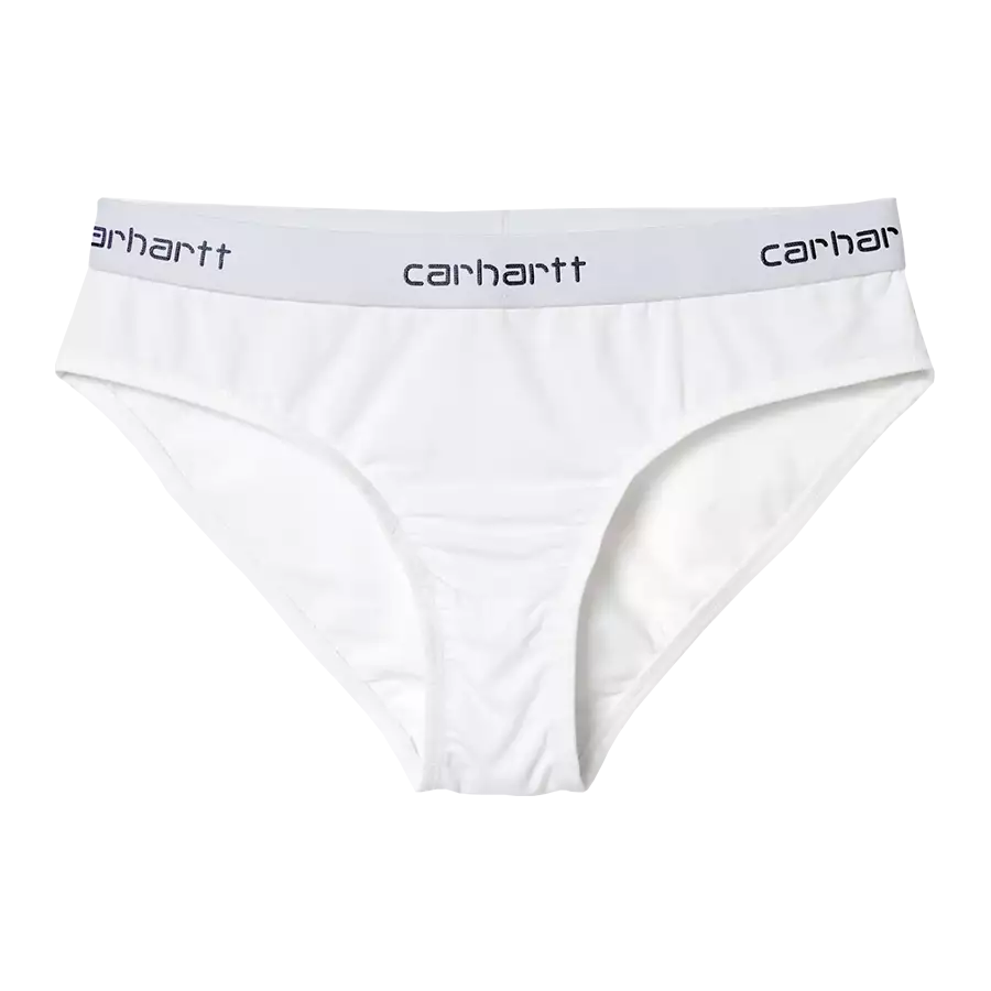 Calzoncillos Carhartt WIP Script para mujer Blanco No Comply Skateshop
