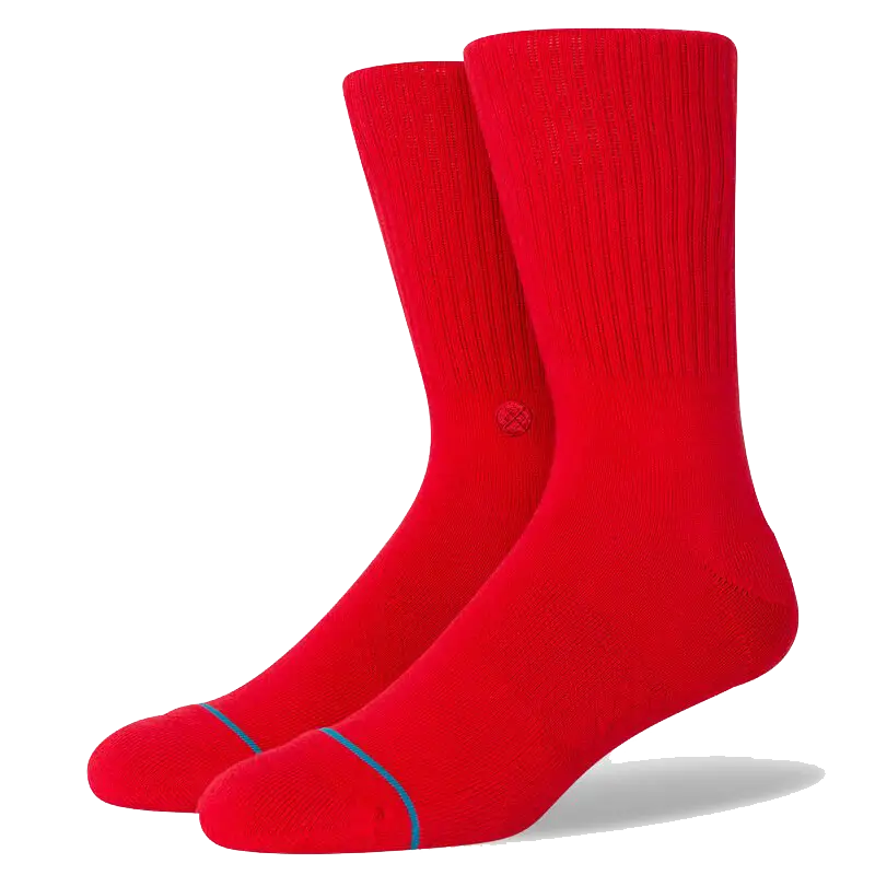 Calcetines Stance Icon Crew - Rojo