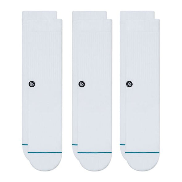 Stance Classic Crew Icon 3-Pack Sock - White