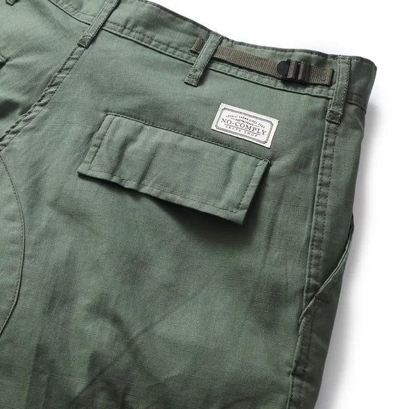 No-Comply Rip Stop Cargo Pants - Olive