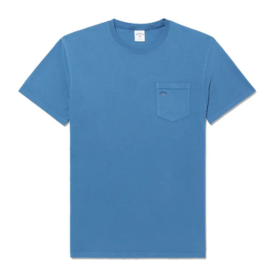 Noah Core Logo Pocket Tee Shirt - Cornflower Blue