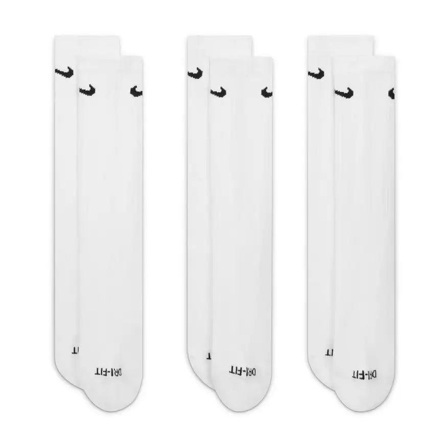 Nike Everyday Plus Cushioned Crew Socks (3 Pack) - White – No