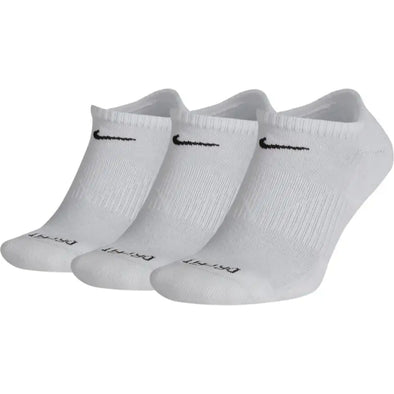 Nike SB Dri-Fit Everyday Plus Cushioned No-Show Socks (3 Pack) White