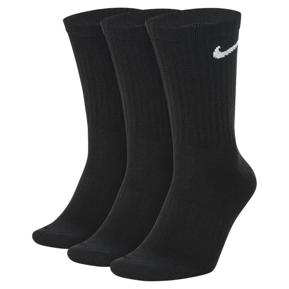 Calcetines Nike Everday Lightweight Crew (paquete de 3) - Negro