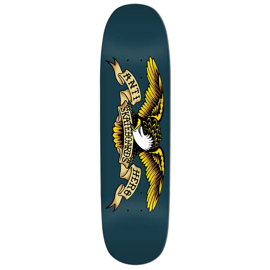 Anti Hero Skateboards Classic Eagle Blue Meanie Deck 8.75