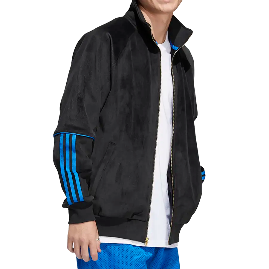 Adidas Skateboarding Tyshawn Jones Velour Jacket - Black – No