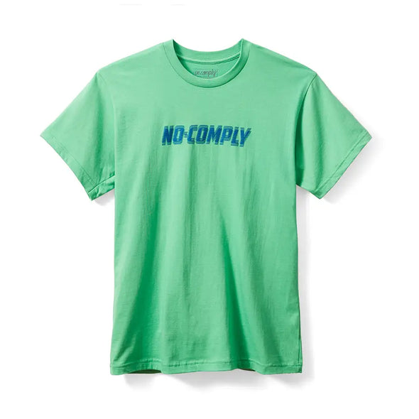 No-Comply Wavy Logo Tee Shirt - Green