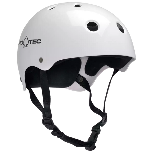 Casco de skate Pro-Tec Classic - Blanco brillante