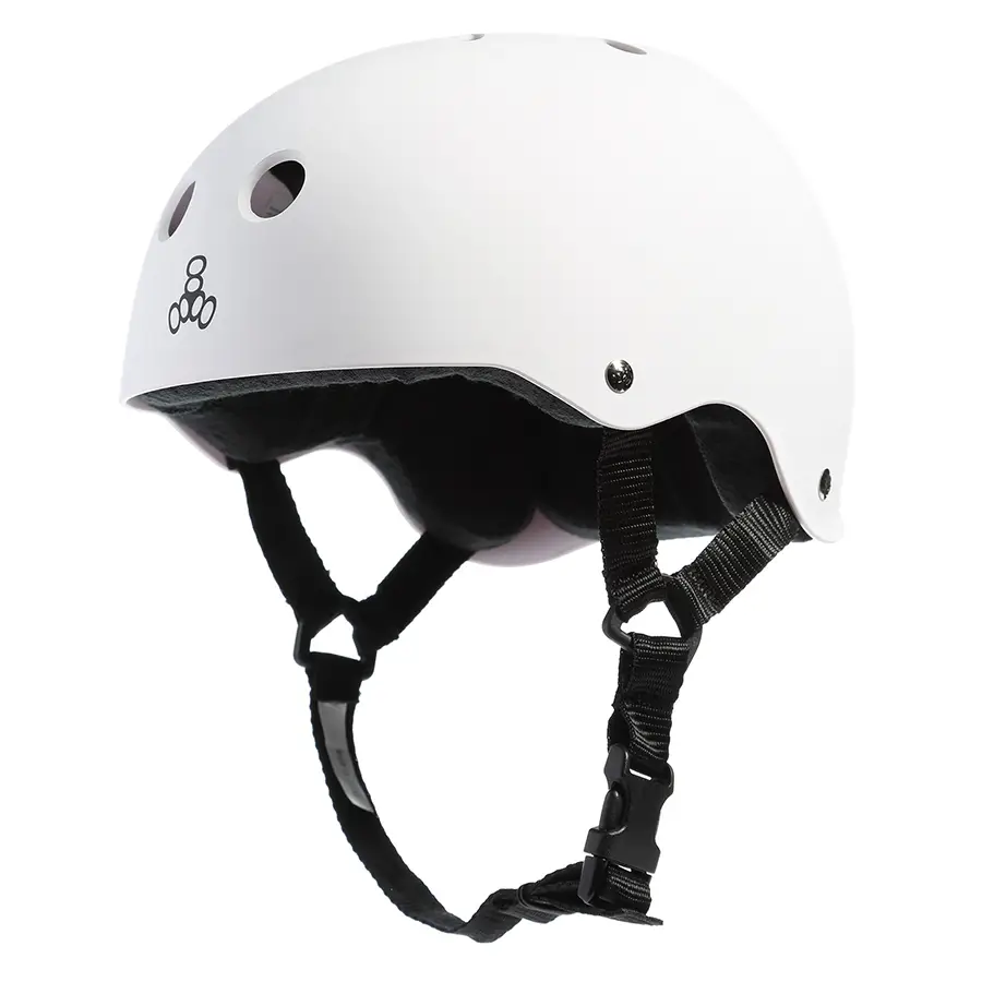 Casco Skate Triple 8 Goma - Blanco