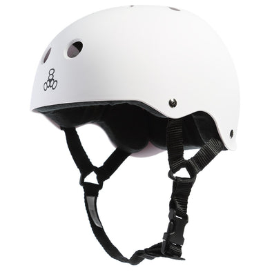 Triple 8 Skate Helmet Rubber - White