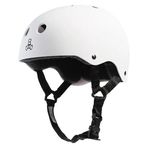 Triple 8 Skate Helmet Rubber - White