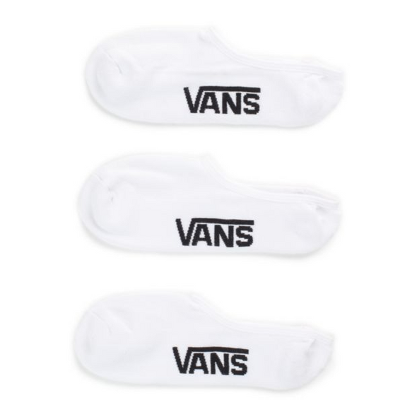 Vans No Show Socks (3 pack) White available at No-Comply Skate Shop in Austin, TX