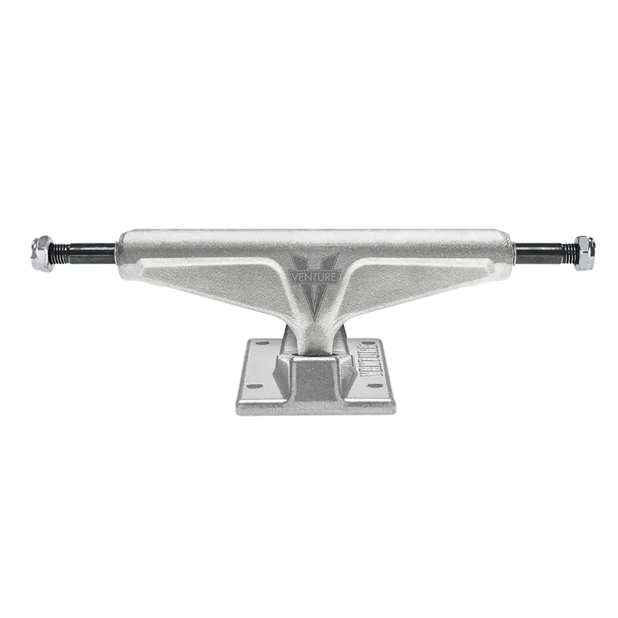 Raw silver Venture team edition skateboard truck, available at No-Comply Skate Shop in Austin, TX